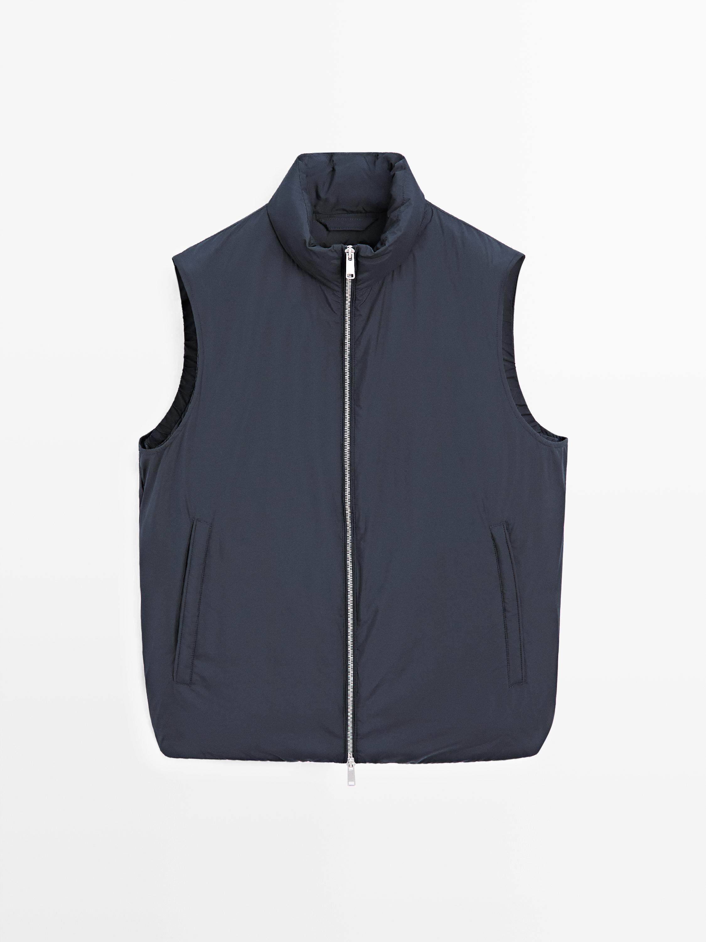 Veste sans manches ultralégère et déperlante en duvet mélangé